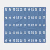 Couverture Polaire Votre logo ou image | Motif de bandes verticales (Devant (Horizontal))
