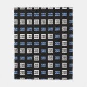 Couverture Polaire Votre logo ou image téléchargée | Motif géométriqu (Devant)