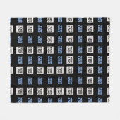 Couverture Polaire Votre logo ou image téléchargée | Motif géométriqu (Devant (Horizontal))