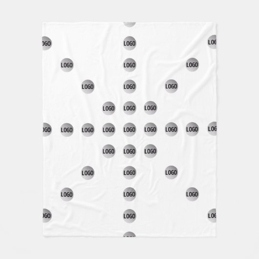 Couverture Polaire Votre logo ou toute image téléchargée | Motif étoi (Devant)