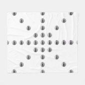 Couverture Polaire Votre logo ou toute image téléchargée | Motif étoi (Devant (Horizontal))