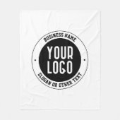 Couverture Polaire Votre logo ou votre conception d'entreprise | Text (Devant)