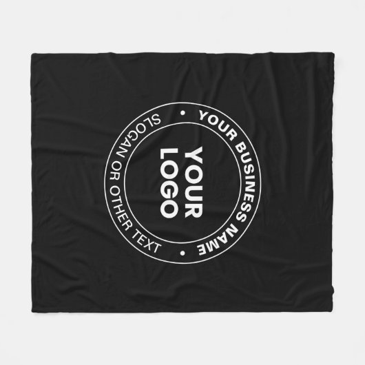 Couverture Polaire Votre logo | Texte et éléments modifiables (Devant (Horizontal))