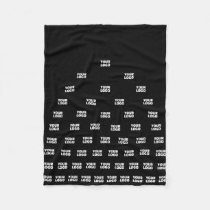 Couverture Polaire Votre Motif d'arche unique Logo Noir (modifiable