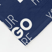 Couverture Polaire Votre Motif de répétition de logo ou d'image | Ble (Coin)