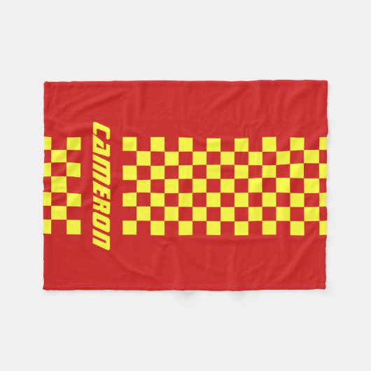 Couverture Polaire Votre nom Couleurs entièrement personnalisées À da (Devant (Horizontal))