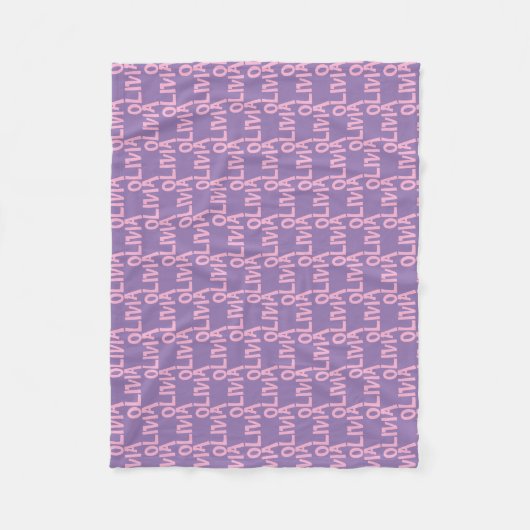 Couverture Polaire Votre nom Fleece Blanket (Devant)