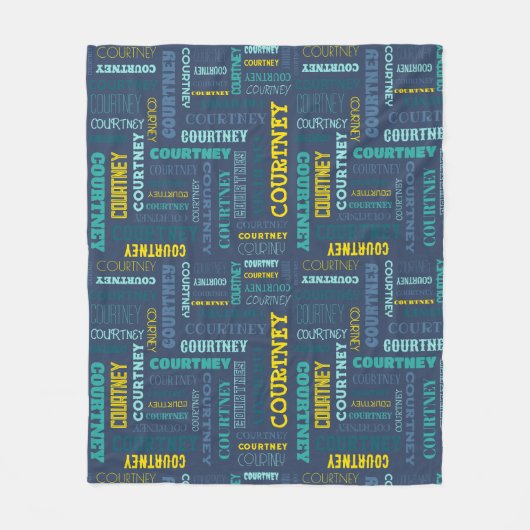 Couverture Polaire Votre nom (longueur moyenne) est partout (Devant)