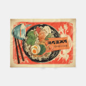 Couverture Polaire Votre nom Ramen Blanche (Devant (Horizontal))