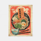 Couverture Polaire Votre nom Ramen Blanche (Devant)