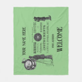 Couverture Polaire Votre nom Surveying Surveyors 1856 Fleece Blanket (Devant)