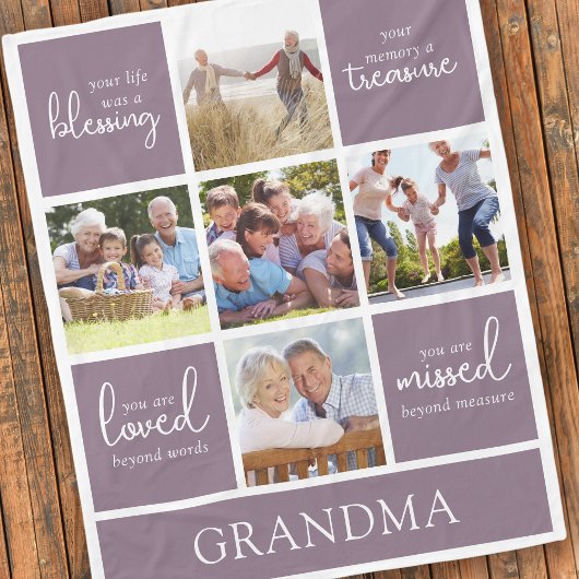 Couverture Polaire Votre vie a été un souvenir photo de bénédiction