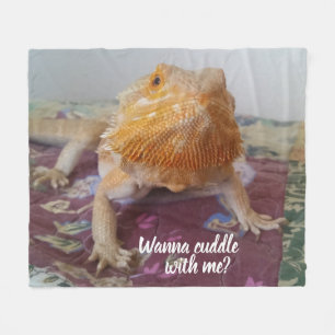 Couverture Polaire Voulez caresser avec moi la photo barbue adorable