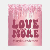 COUVERTURE POLAIRE VOUS AIMER PLUS VALENTINES PARTIES SCINTILLANT ROS (Devant)