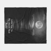 Couverture Polaire Vous Aimez À La Lune Et À L'Arrière Blanc Noir (Devant (Horizontal))
