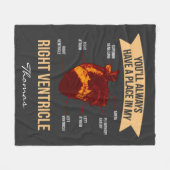 Couverture Polaire Vous aurez toujours une place dans mon coeur Perso (Devant (Horizontal))