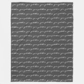 Couverture Polaire Vous Avez Cette Citation Inspirante En Noir Script (Devant)