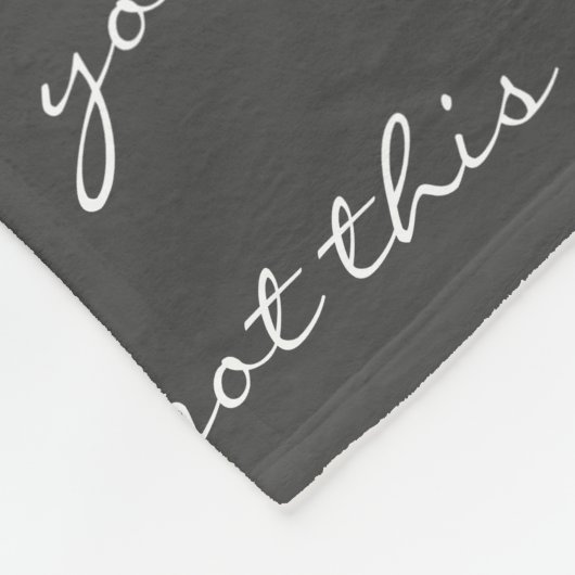 Couverture Polaire Vous Avez Cette Citation Inspirante En Noir Script (Coin)