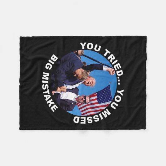 Couverture Polaire Vous Avez Essayé De Vous Manquer Grosse Erreur Tru (Devant (Horizontal))