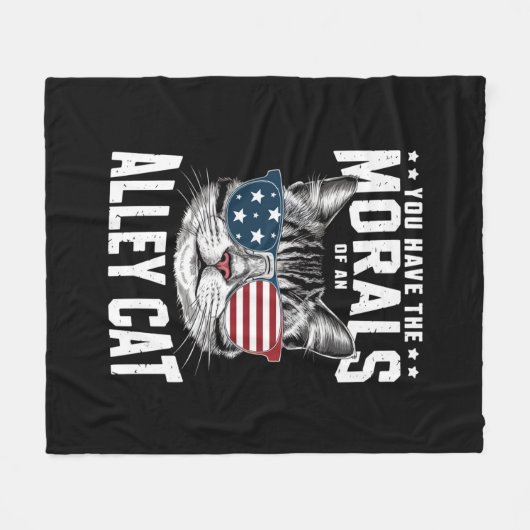 Couverture Polaire Vous Avez La Morale D'Un Chat Alley Drôle plaisant (Devant (Horizontal))