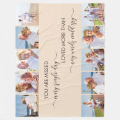 Couverture Polaire Vous avez manqué 10 Photo Collage Almond Souvenir (Devant)