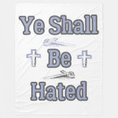 Couverture Polaire Vous Devez Être Détesté Citation Biblique (Devant)