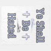 Couverture Polaire Vous Devez Être Détesté Citation Biblique (Devant (Horizontal))