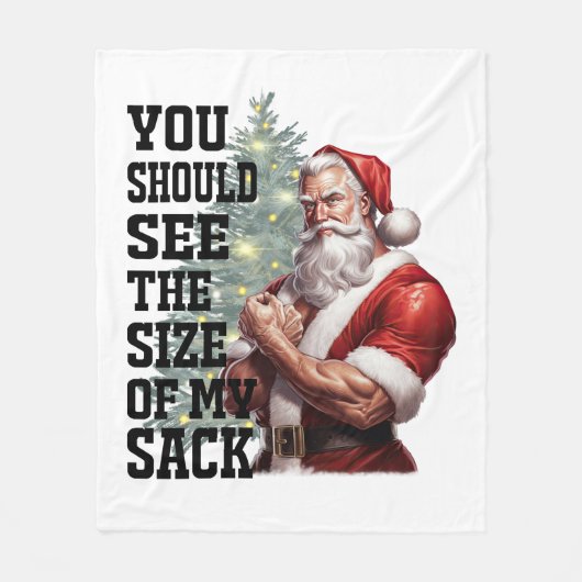 Couverture Polaire Vous devriez voir la taille de mon sac (Devant)