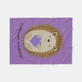 Couverture Polaire Vous envoyer un hérisson de Hedgehug (Devant (Horizontal))