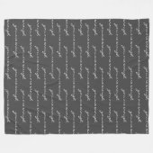 Couverture Polaire Vous Êtes Assez Inspirationnel Citation Noir Blanc (Devant (Horizontal))