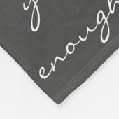 Couverture Polaire Vous Êtes Assez Inspirationnel Citation Noir Blanc (Coin)