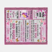 Couverture Polaire Vous êtes et Straighez votre couronne - Pour fille (Devant (Horizontal))