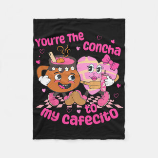 Couverture Polaire Vous êtes la Concha de mon cœur Cafecito mexicain