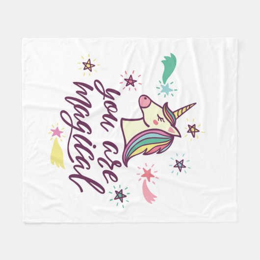 Couverture Polaire Vous êtes magiques (Devant (Horizontal))