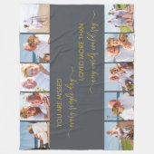 Couverture Polaire Vous êtes Manqués 10 Photo Collage Grey Souvenir (Devant)