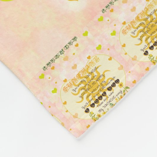 Couverture Polaire Vous êtes mon coeur de soleil (Coin)