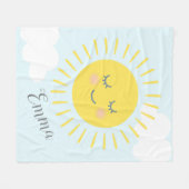 Couverture Polaire Vous êtes mon illustration du soleil heureux (Devant (Horizontal))