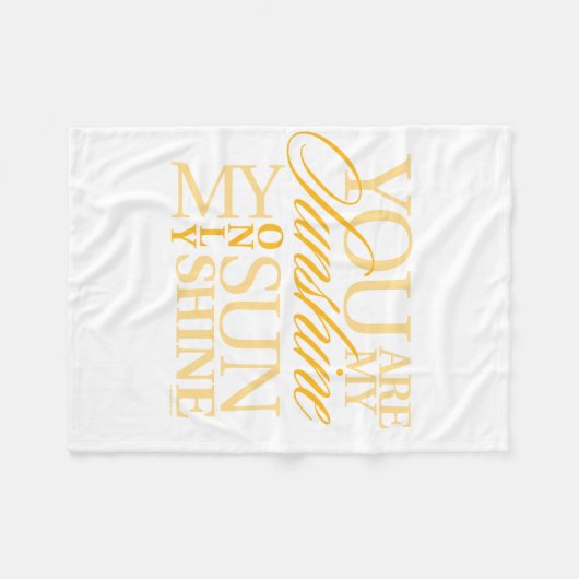 Couverture Polaire Vous êtes mon soleil (Devant (Horizontal))