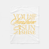 Couverture Polaire Vous êtes mon soleil (Devant)