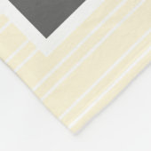 Couverture Polaire Vous êtes mon soleil, gris/jaune, personnalisé (Coin)