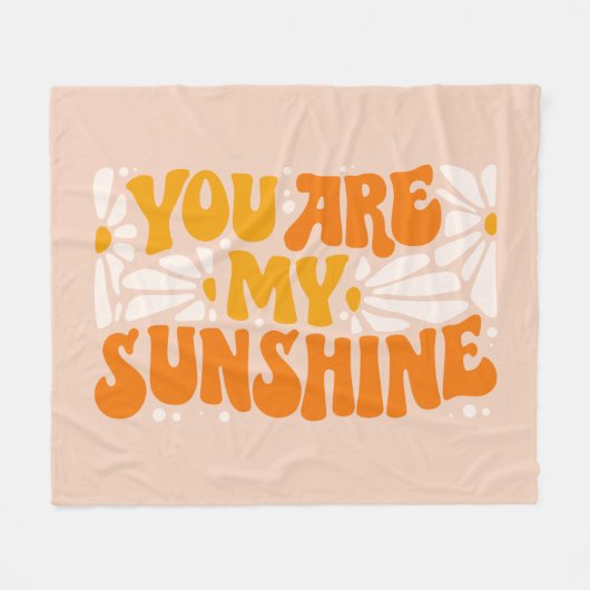 Couverture Polaire Vous êtes mon Sunshine Super Graphisme (Devant (Horizontal))