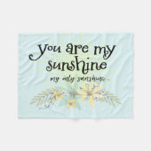 Couverture Polaire Vous êtes My Sunshine (Devant (Horizontal))