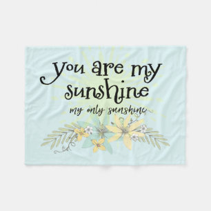 Couverture Polaire Vous êtes My Sunshine