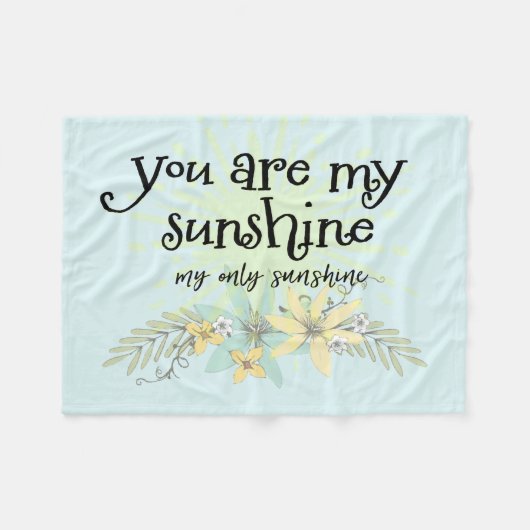 Couverture Polaire Vous êtes My Sunshine (Devant (Horizontal))