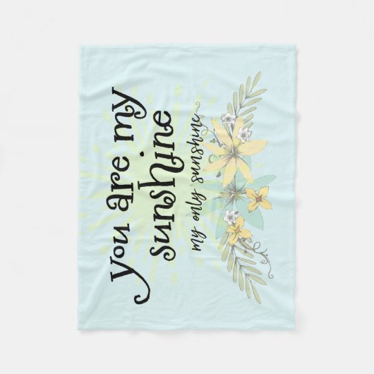 Couverture Polaire Vous êtes My Sunshine (Devant)