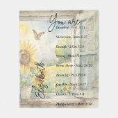 Couverture Polaire Vous êtes une belle Blanche en polaire personnalis (Devant)