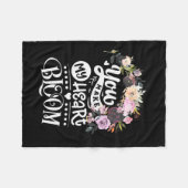 Couverture Polaire Vous Faites Fleurir Mon Coeur (Devant (Horizontal))