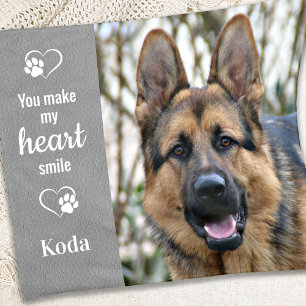 Couverture Polaire Vous Faites Mon Coeur Sourire - Amoureux des chien