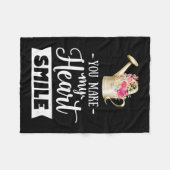 Couverture Polaire Vous Faites Sourrir Mon Coeur (Devant (Horizontal))