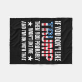 Couverture Polaire Vous n’aimez pas Trump alors vous n’aimerez probab (Devant (Horizontal))